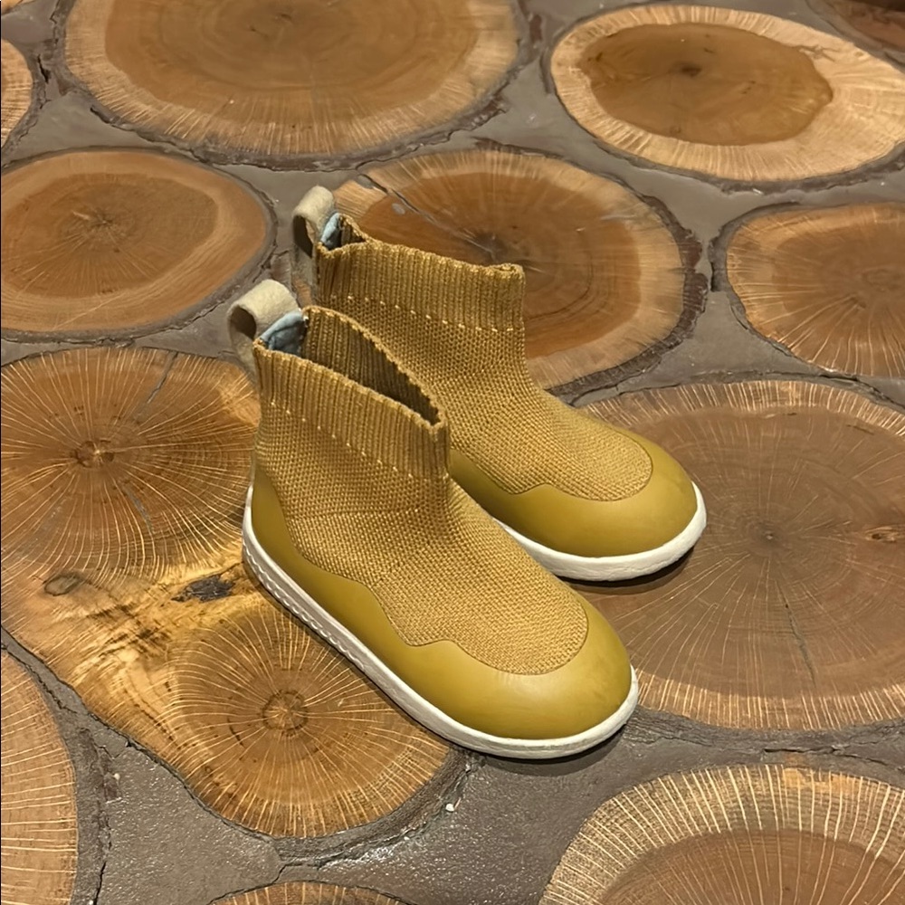 Kids Tan Ankle Boots